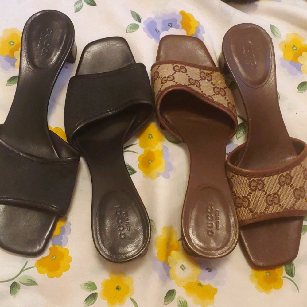 Pre-owned Gucci Slides Bundle